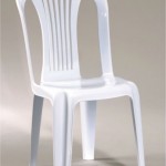 เก้าอี้พลาสติกสีขาว (Plastic white chair) 0